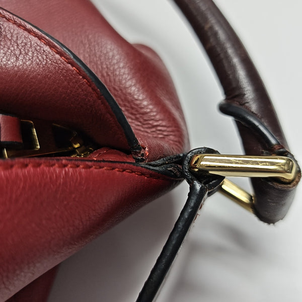 Puzzle Small Calfskin Red