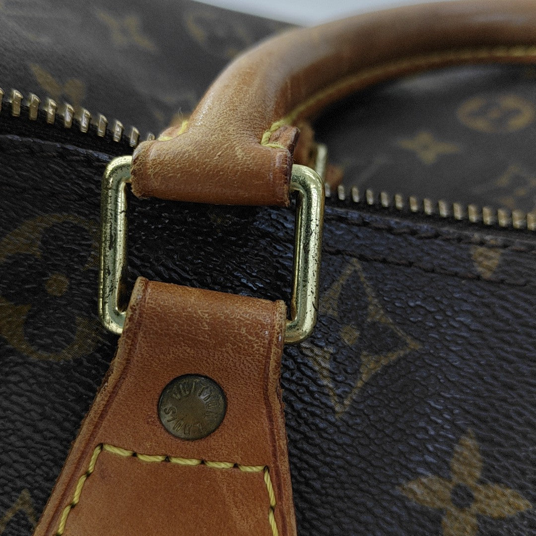 SPEEDY 30 Monogram Coated Canvas Brown
