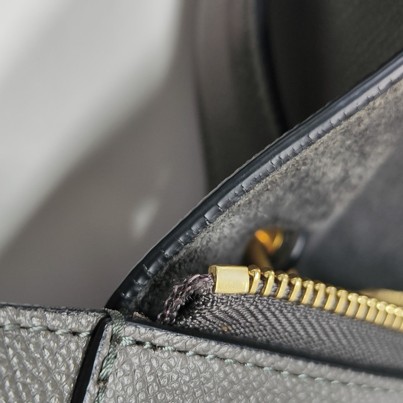 BELT Mini Calfskin Gray