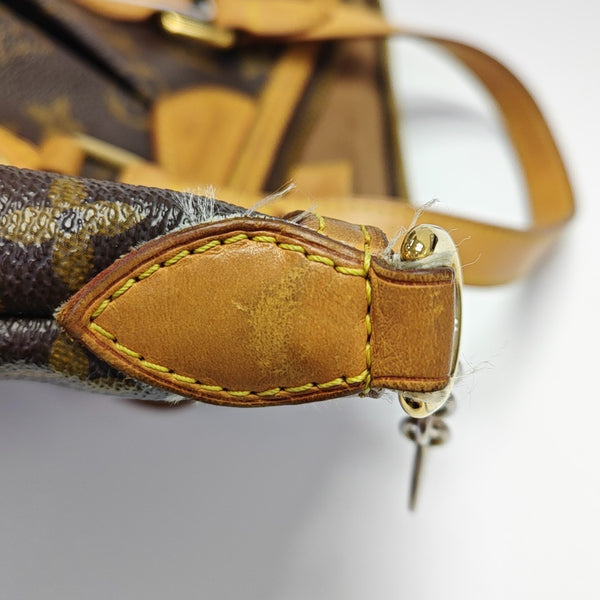 PALERMO PM Monogram Coated Canvas Brown