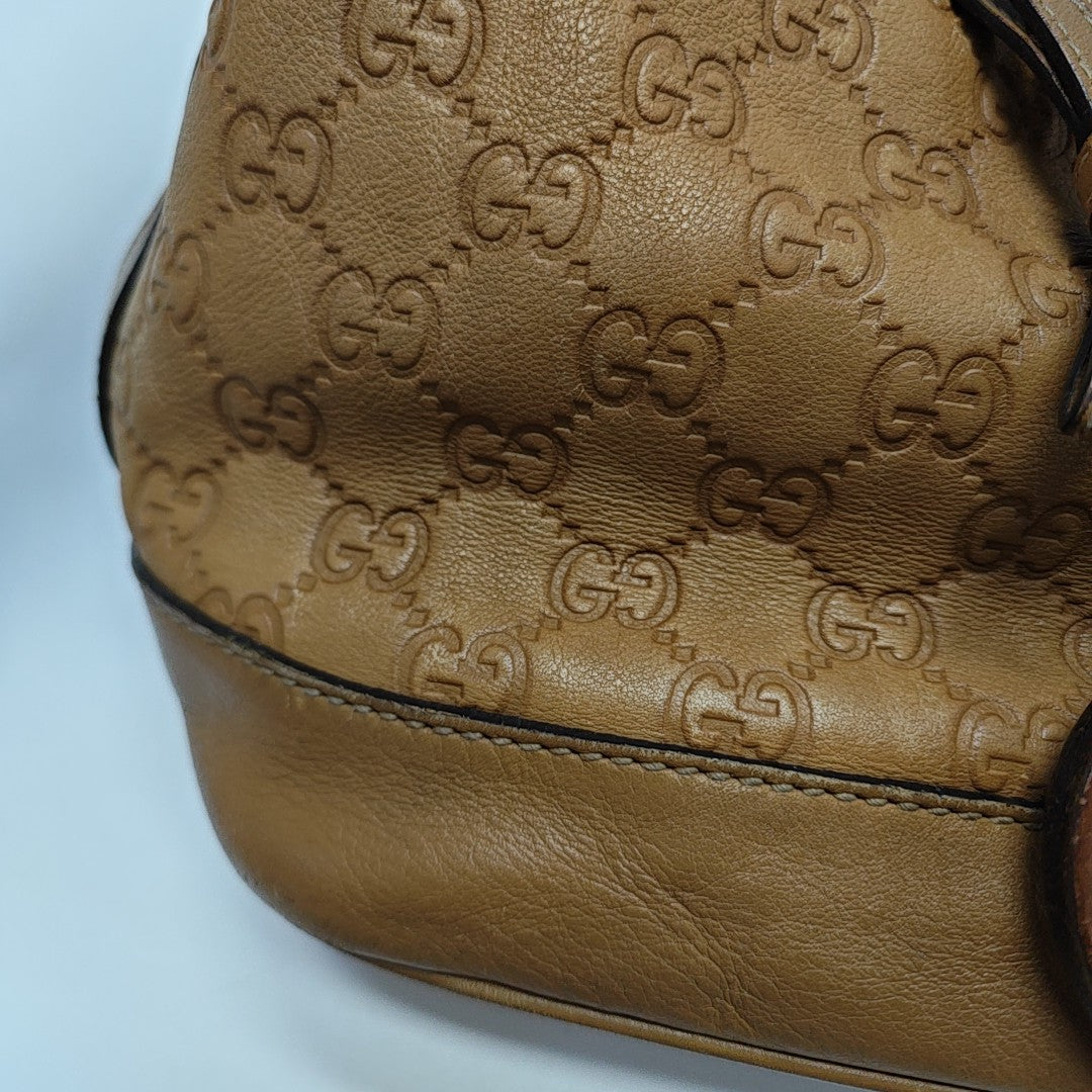 Ligne Shima Monogram Calfskin Brown
