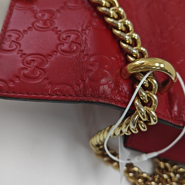 Padlock Small Monogram Calfskin Red