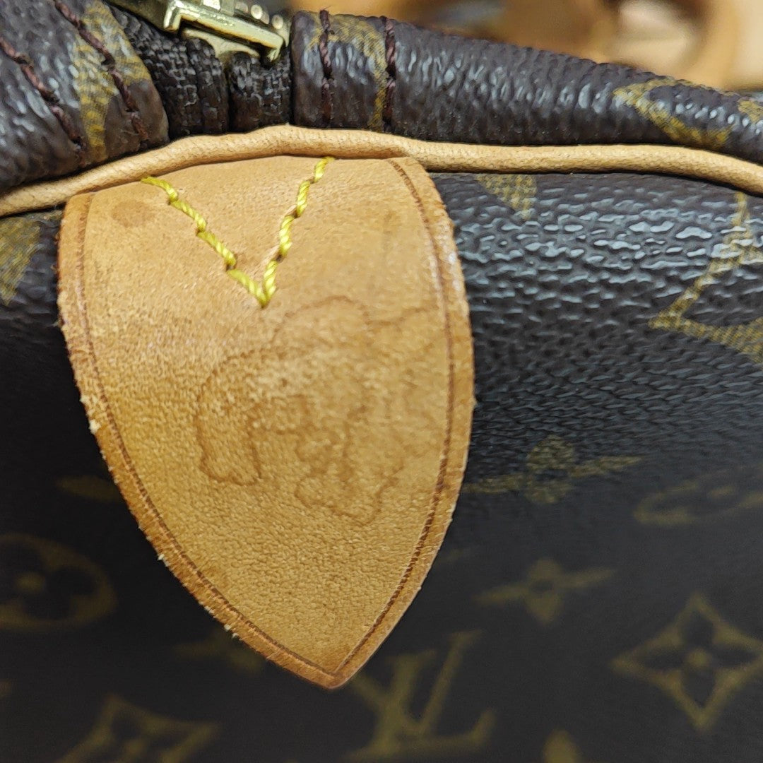 SAC SOUPLE 55 Monogram Coated Canvas Brown