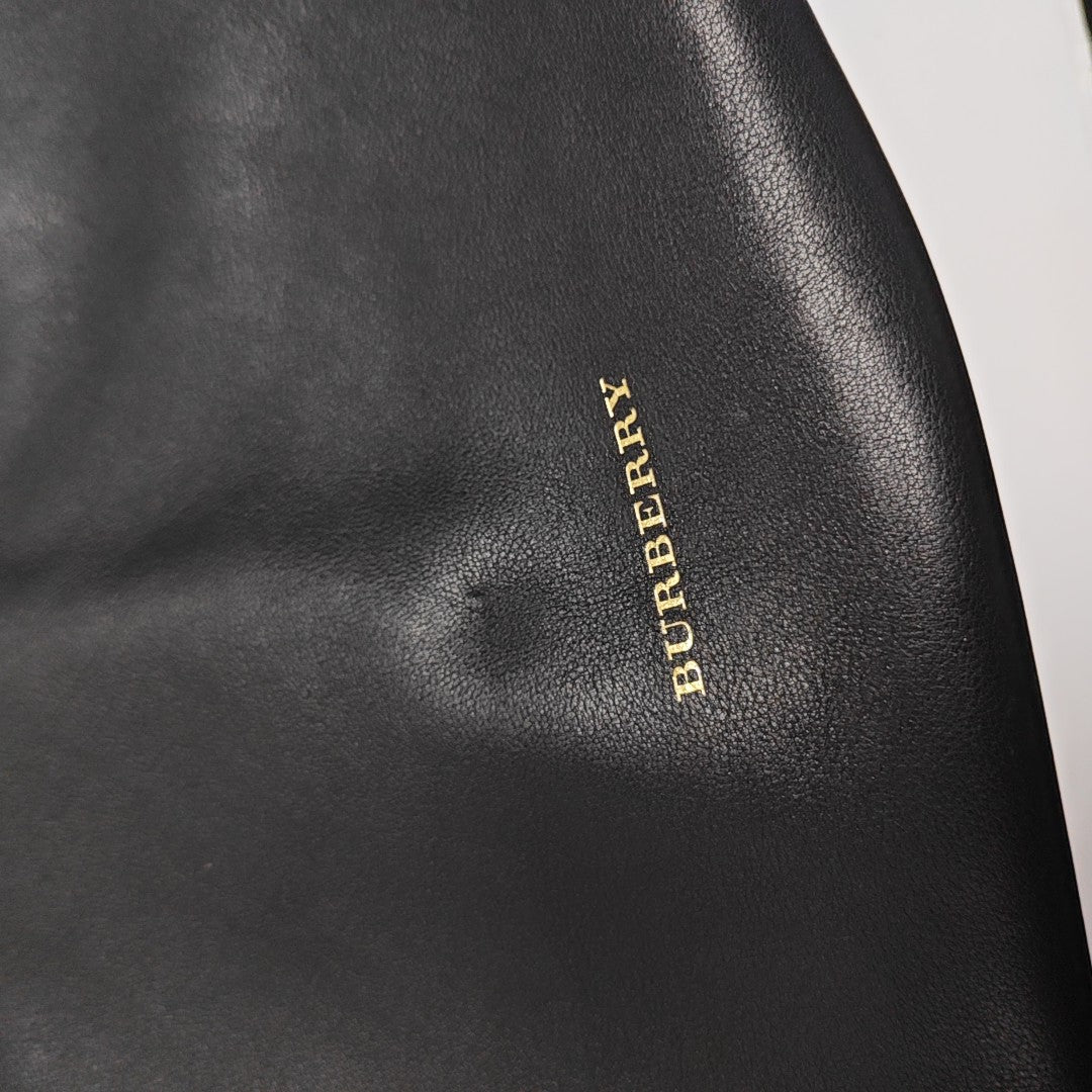 The Banner Medium Calfskin Black