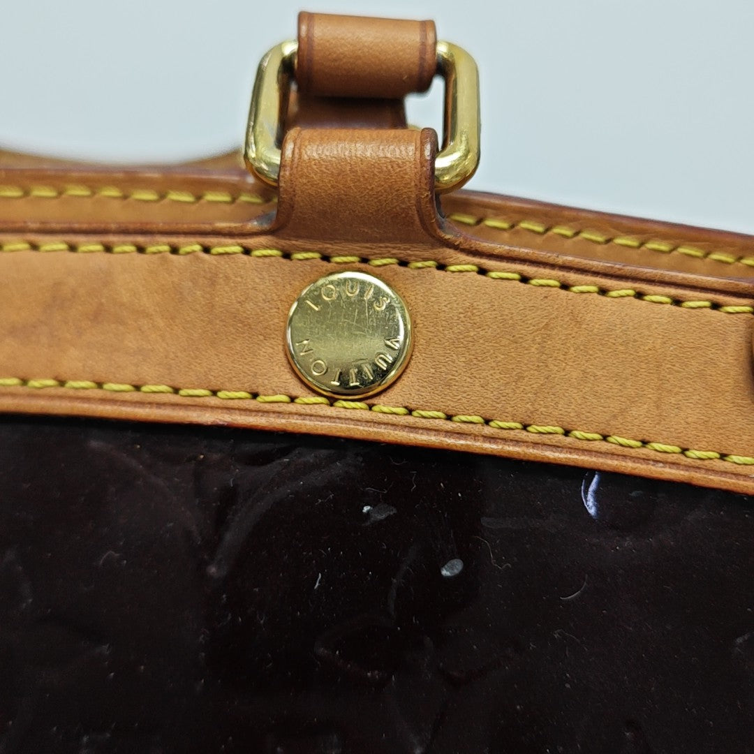 BREA MM Monogram Patent Leather Red