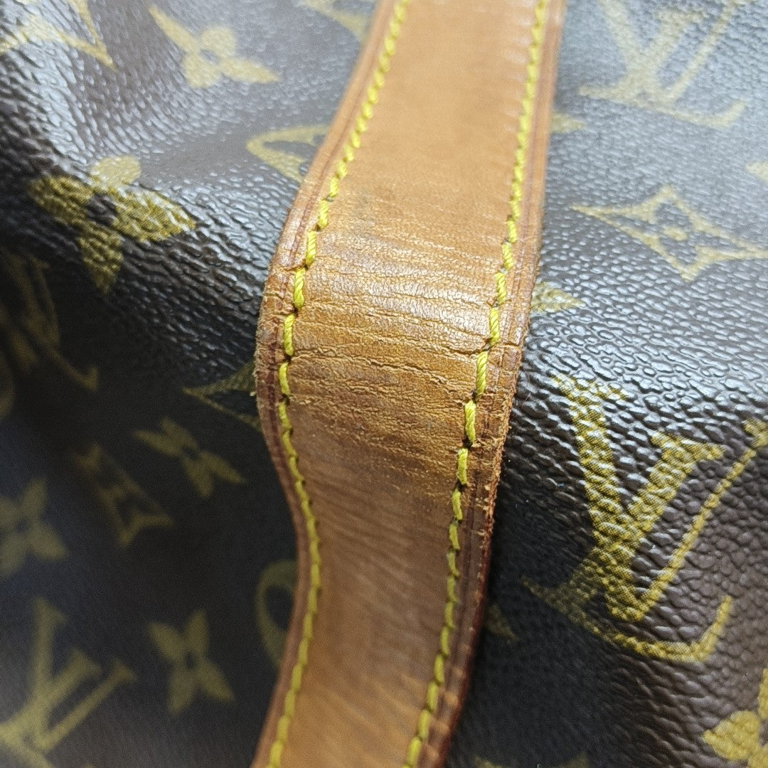 KEEPALL 50 Monogram Coated Canvas Brown