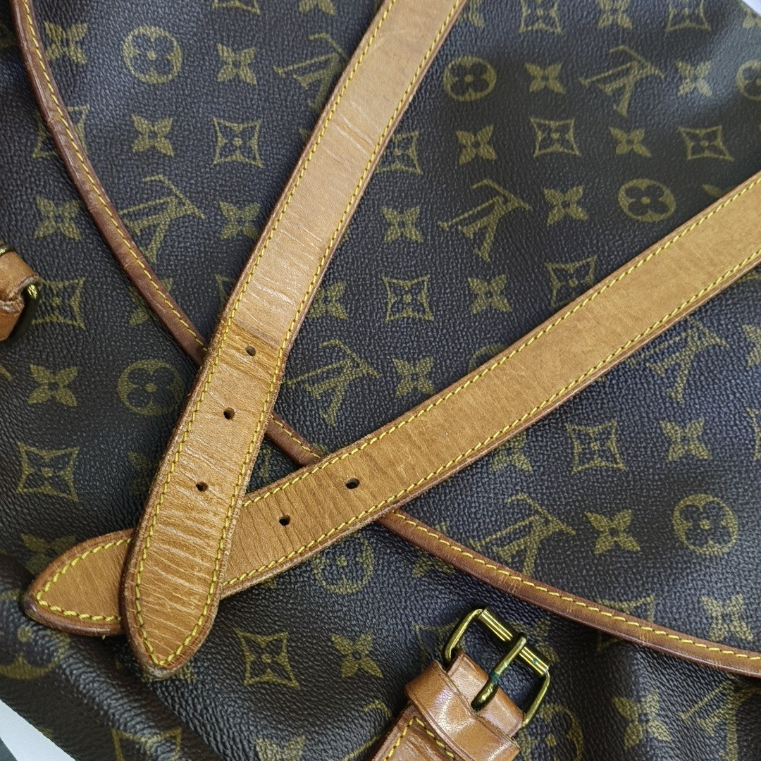 SAUMUR 43 Monogram Coated Canvas Brown