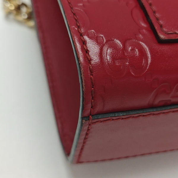 Padlock Small Monogram Calfskin Red