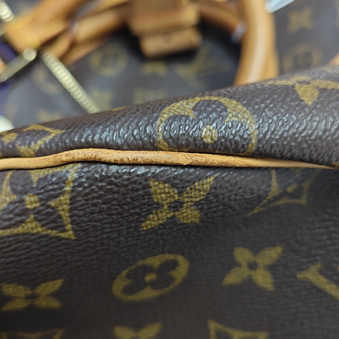 SAC SOUPLE 55 Monogram Coated Canvas Brown