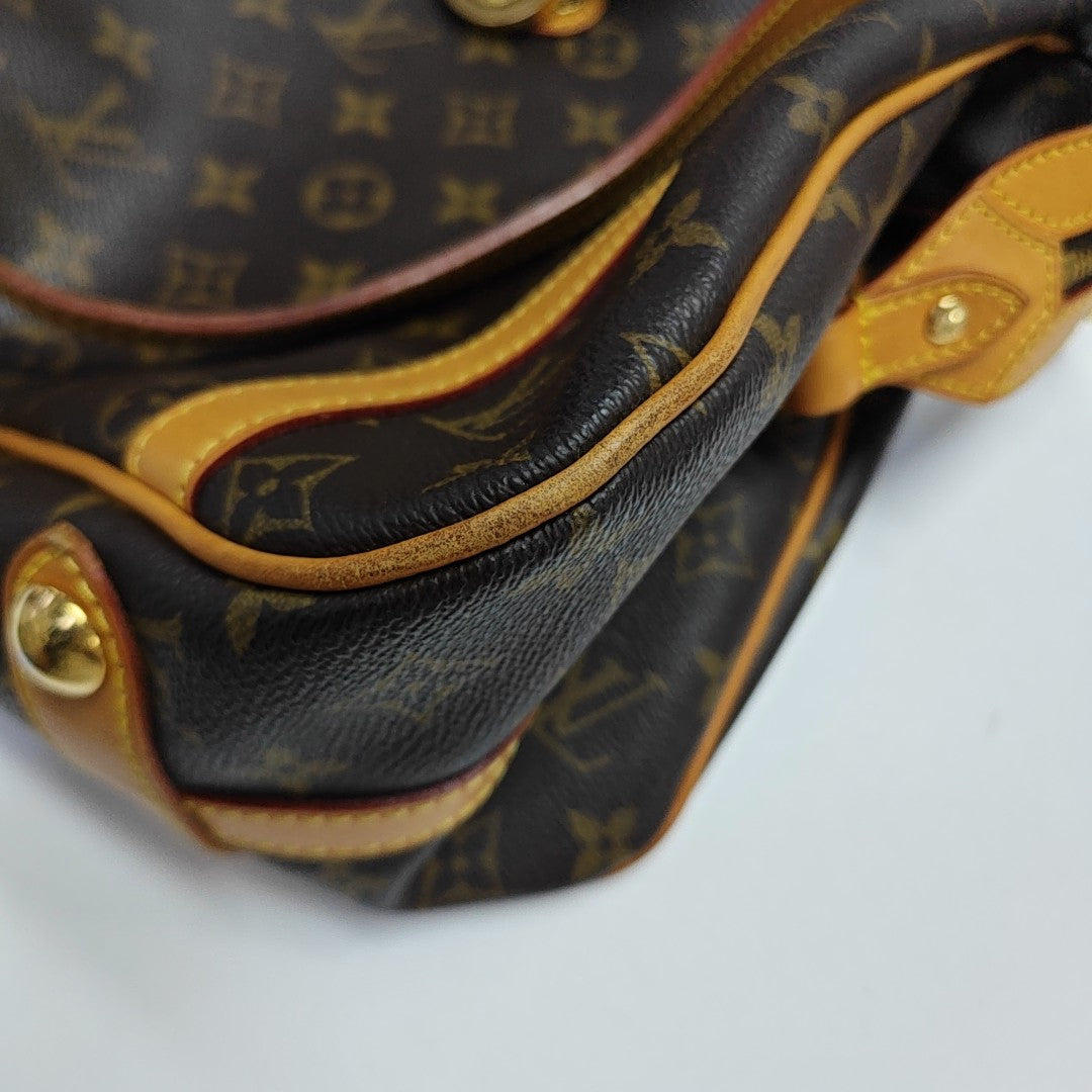 STRESA Monogram Coated Canvas Brown