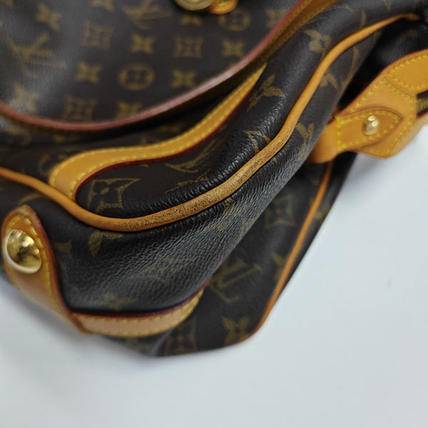 STRESA Monogram Coated Canvas Brown