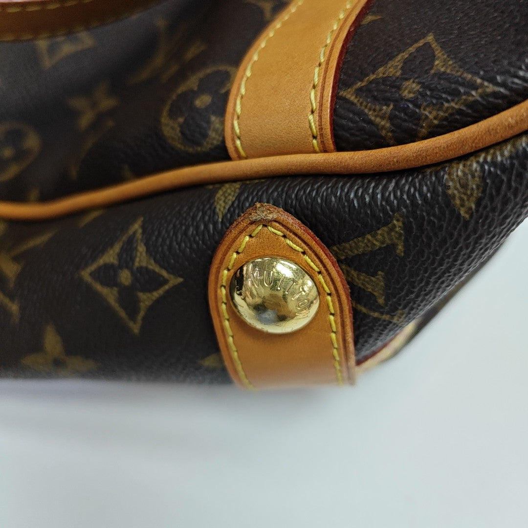STRESA Monogram Coated Canvas Brown