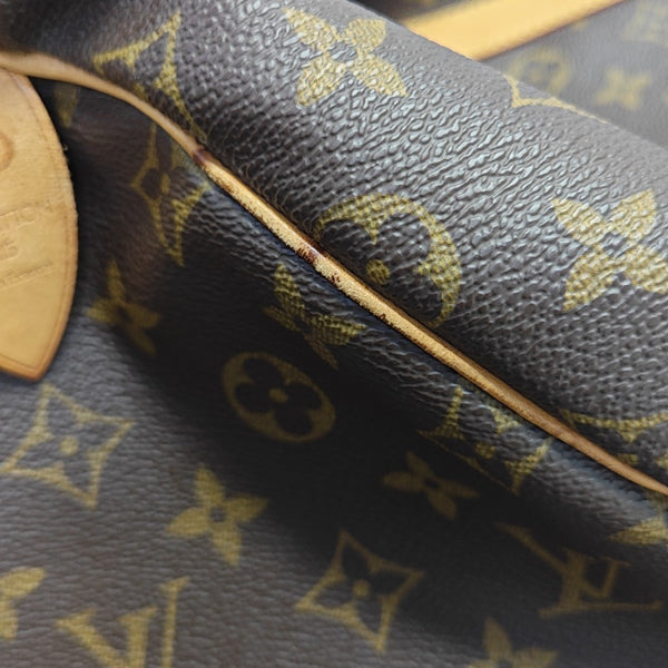 SAC SOUPLE 55 Monogram Coated Canvas Brown