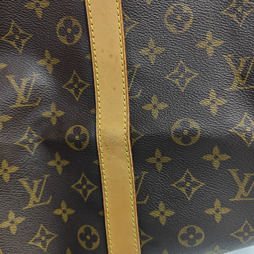 SAC SOUPLE 55 Monogram Coated Canvas Brown