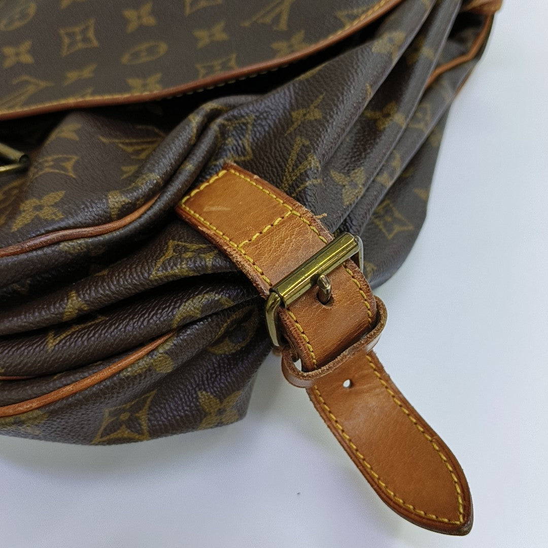 SAUMUR 43 Monogram Coated Canvas Brown