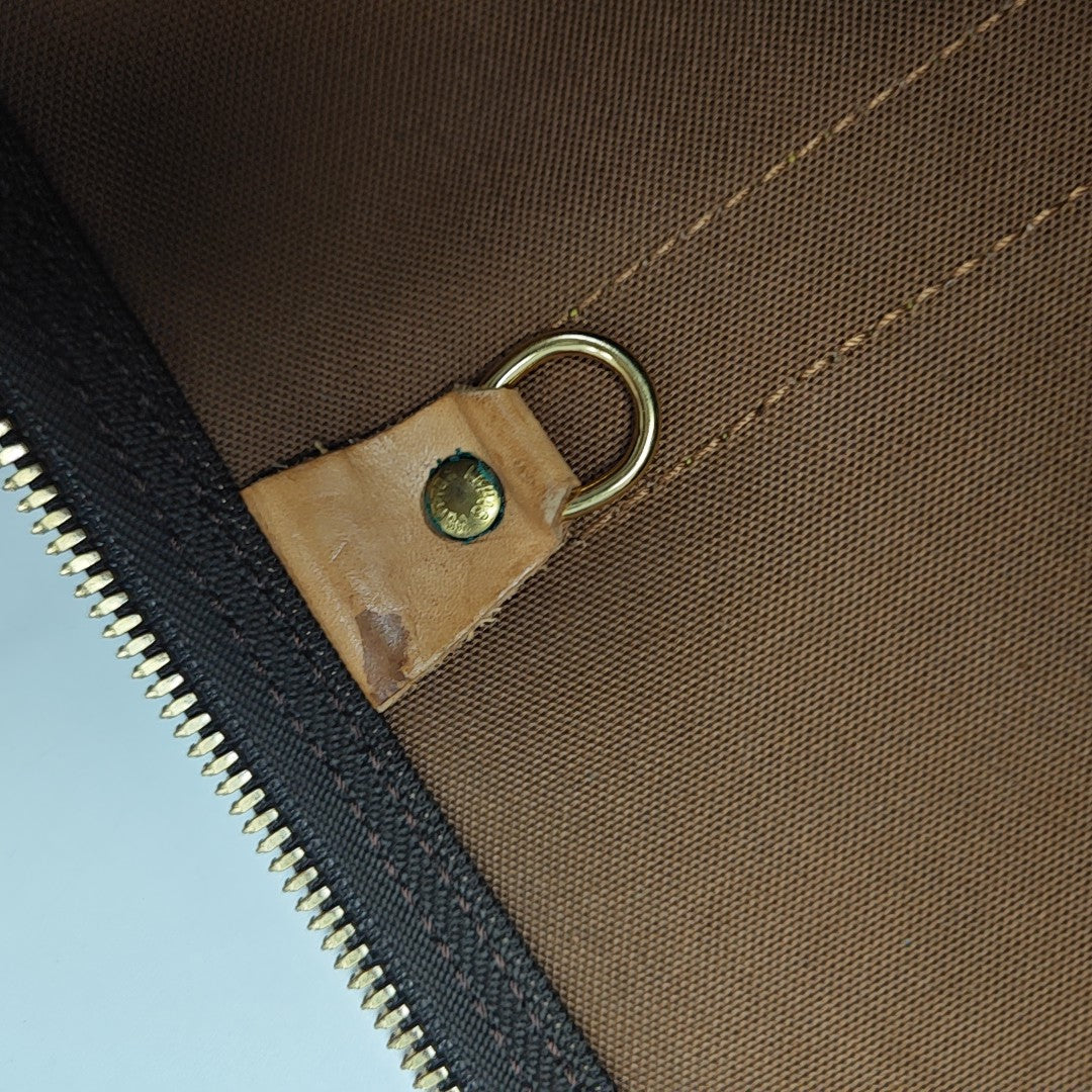 SAC SOUPLE 55 Monogram Coated Canvas Brown