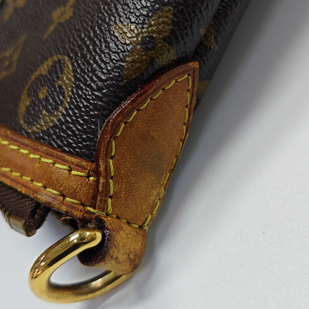 PALERMO PM Monogram Coated Canvas Brown