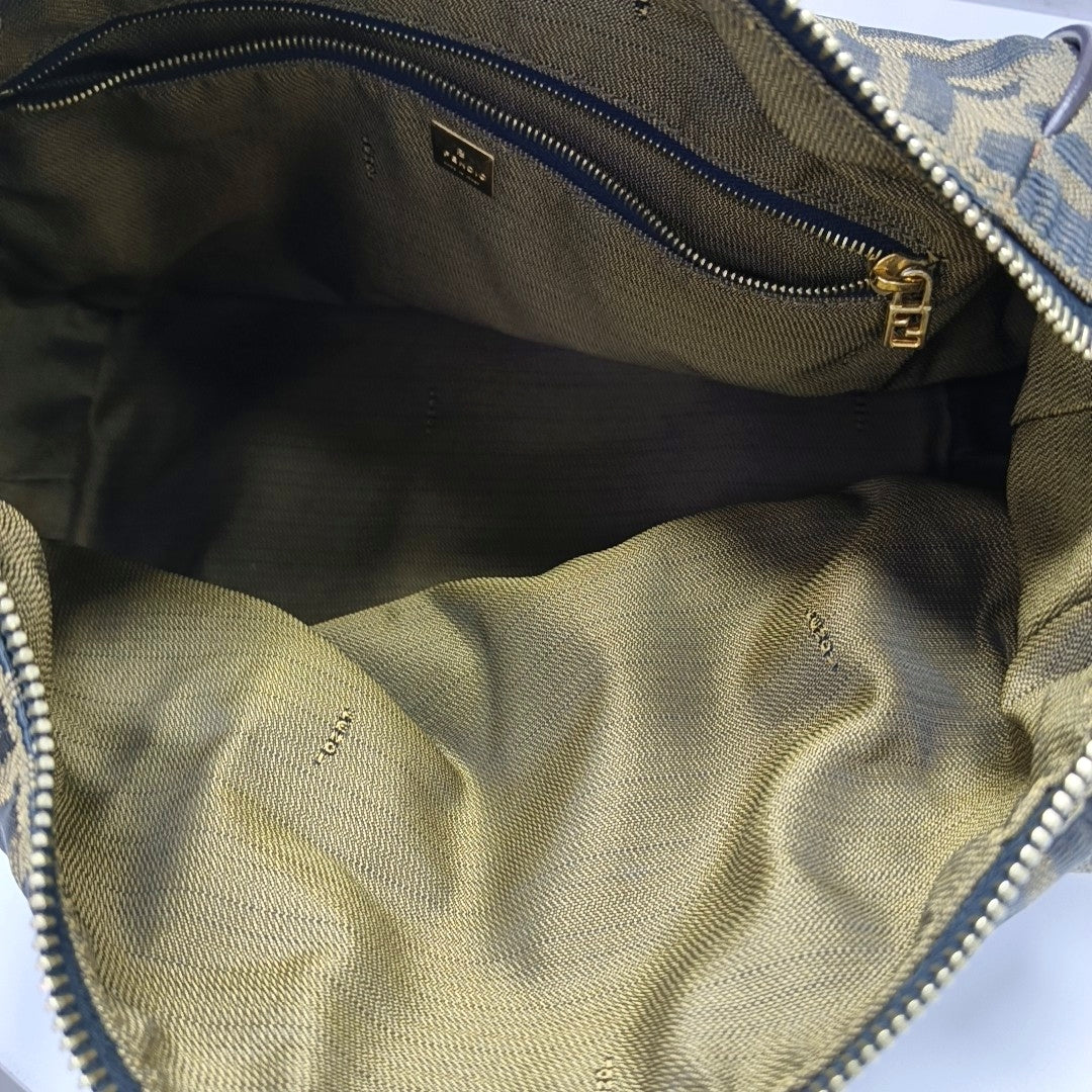 Canvas Top Handle Bag Brown