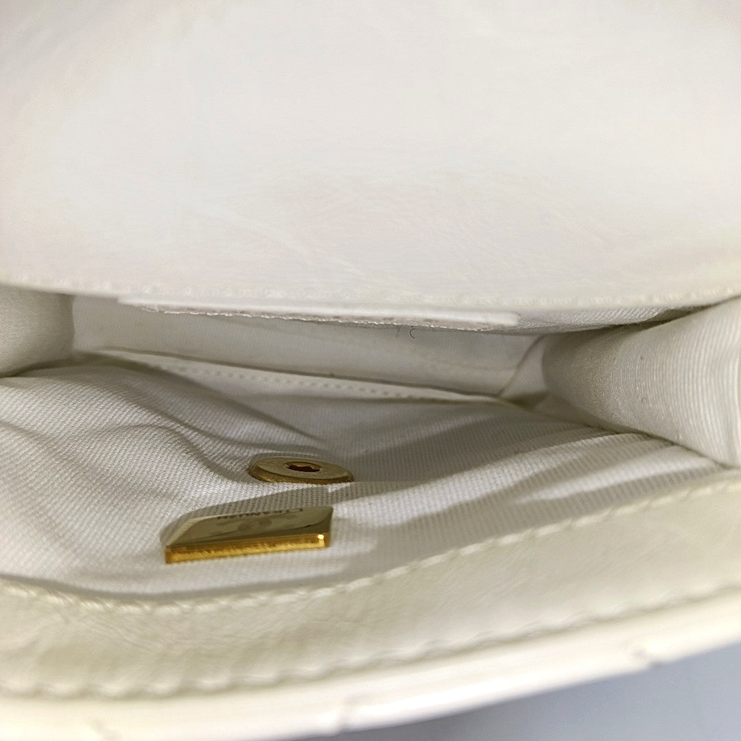 Quilted Calfskin Mini White