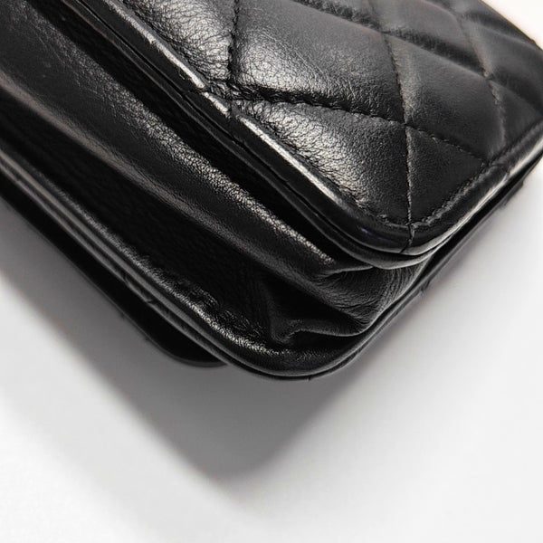 Authenticated pre-owned  Classic Flap Small Quilted Calfskin Black - Shoulder Bag at Looply