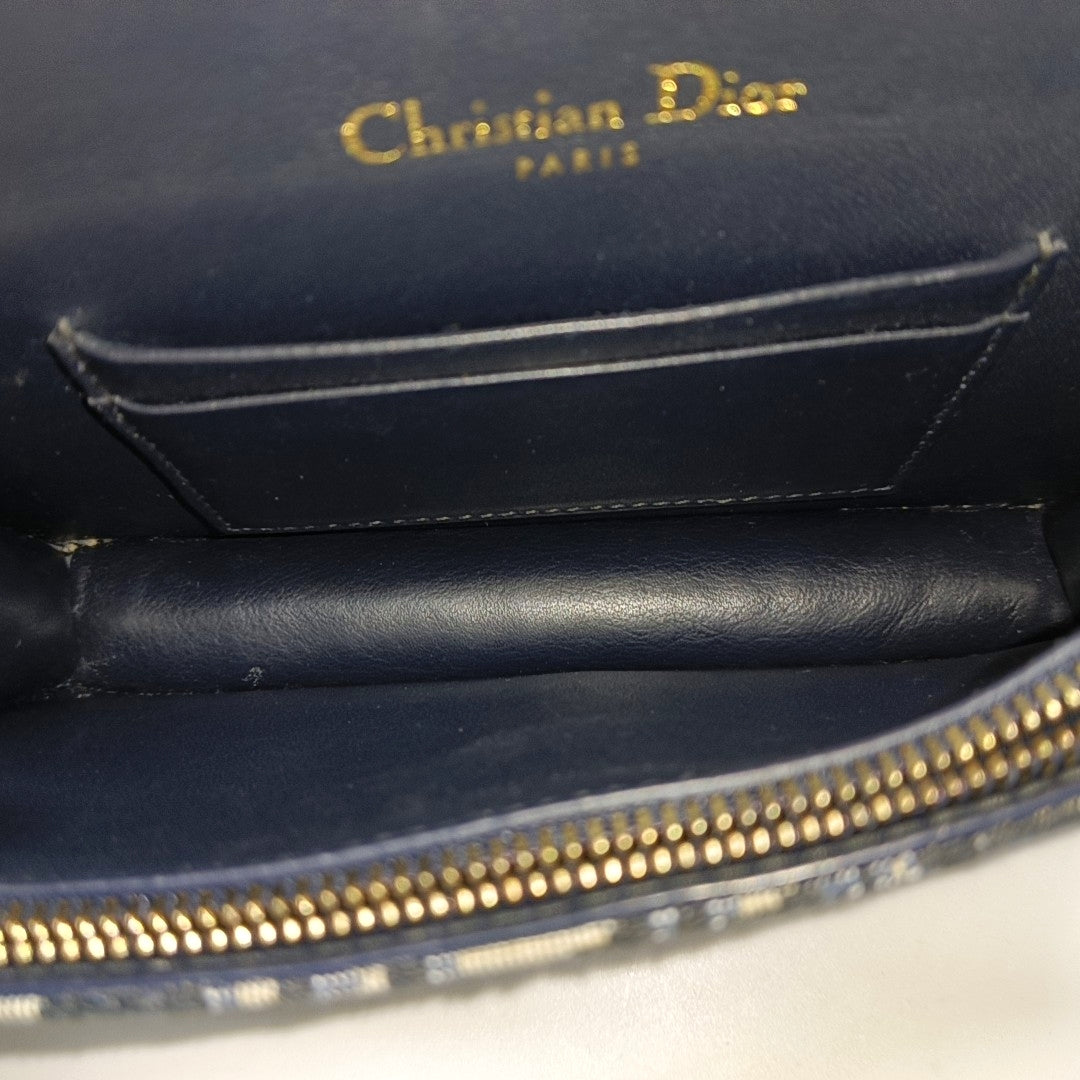 Authenticated pre-owned  Saddle Oblique Canvas Blue - Belt Bag at Looply