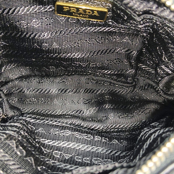 Quilted Lambskin Shoulder Bag Black