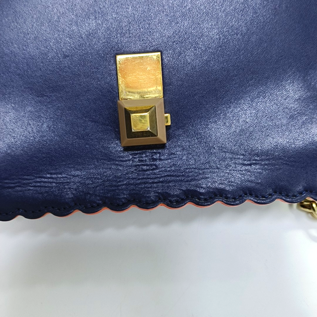 Authenticated pre-owned  Kan I Small Calfskin Blue - Crossbody Bag at Looply