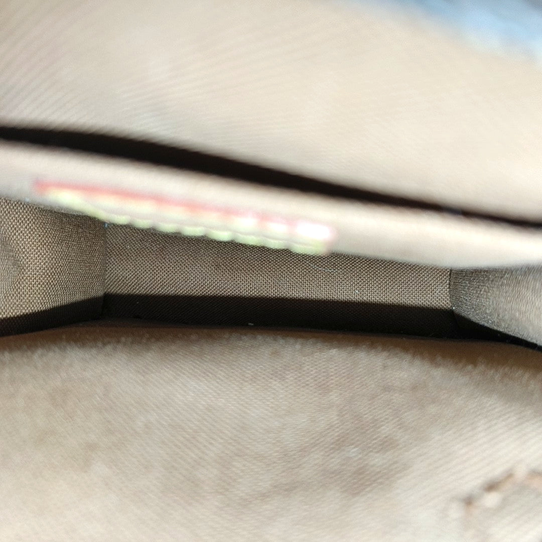 SAC PLAT Mini Monogram Coated Canvas Brown