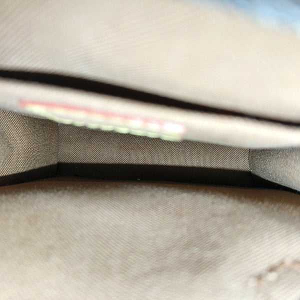 SAC PLAT Mini Monogram Coated Canvas Brown