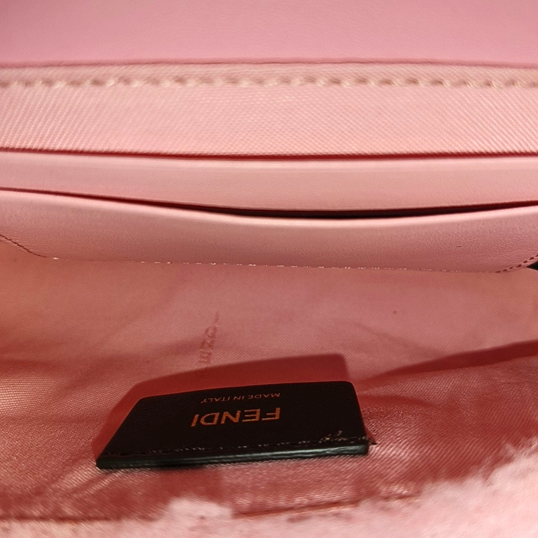 Wool Shoulder Bag Pink