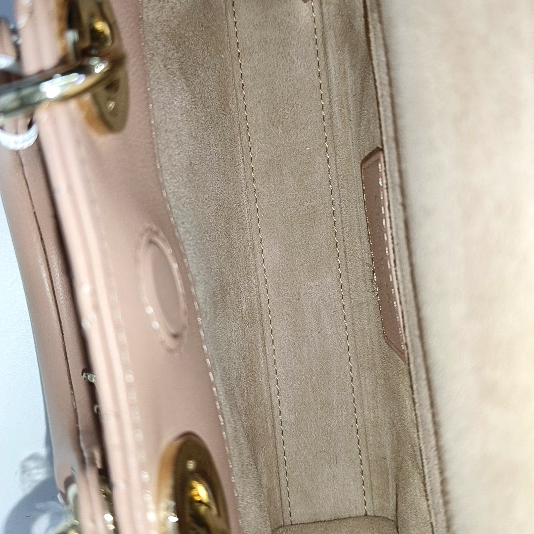 Lady D-Joy Super Mini Cannage Lambskin Pink