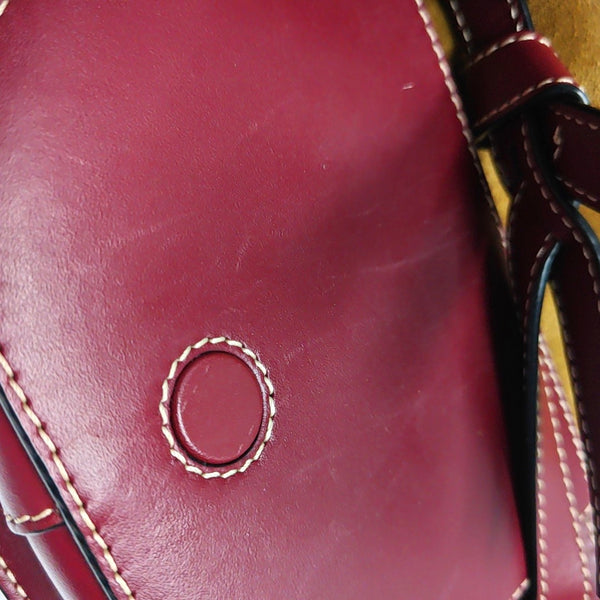 Authenticated pre-owned  Gate Small Calfskin Burgundy - Belt Bag at Looply