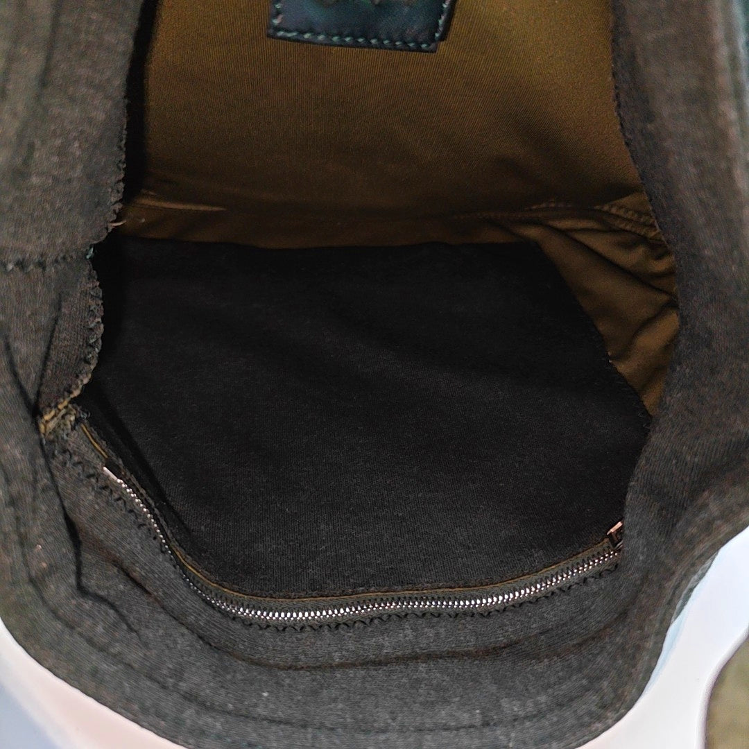 Fabric Top Handle Bag Green