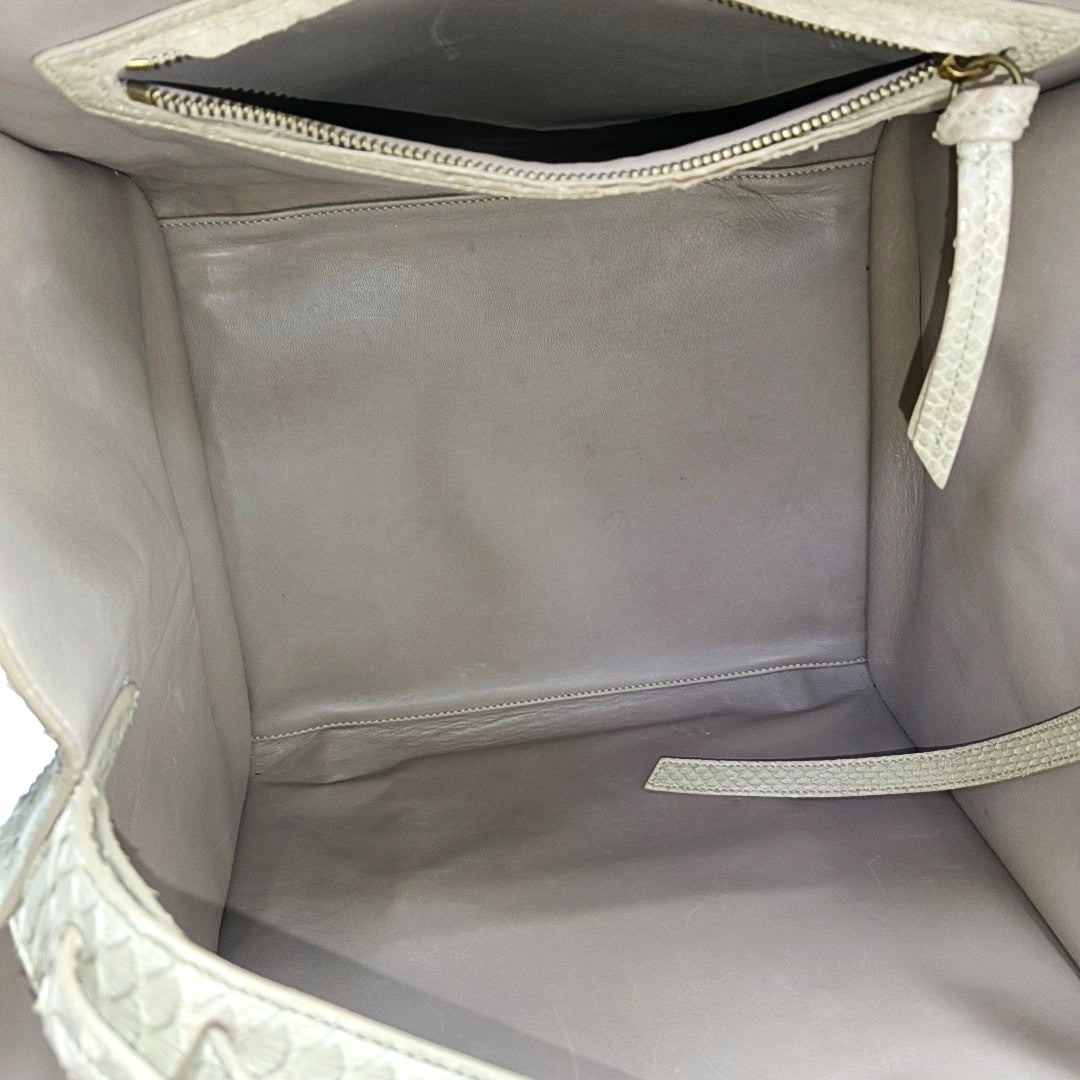 Authenticated pre-owned  Phantom Medium Python Beige - Top Handle Bag at Looply
