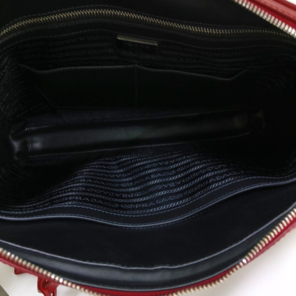 Authenticated pre-owned  Saffiano Calfskin Red - Shoulder Bag at Looply