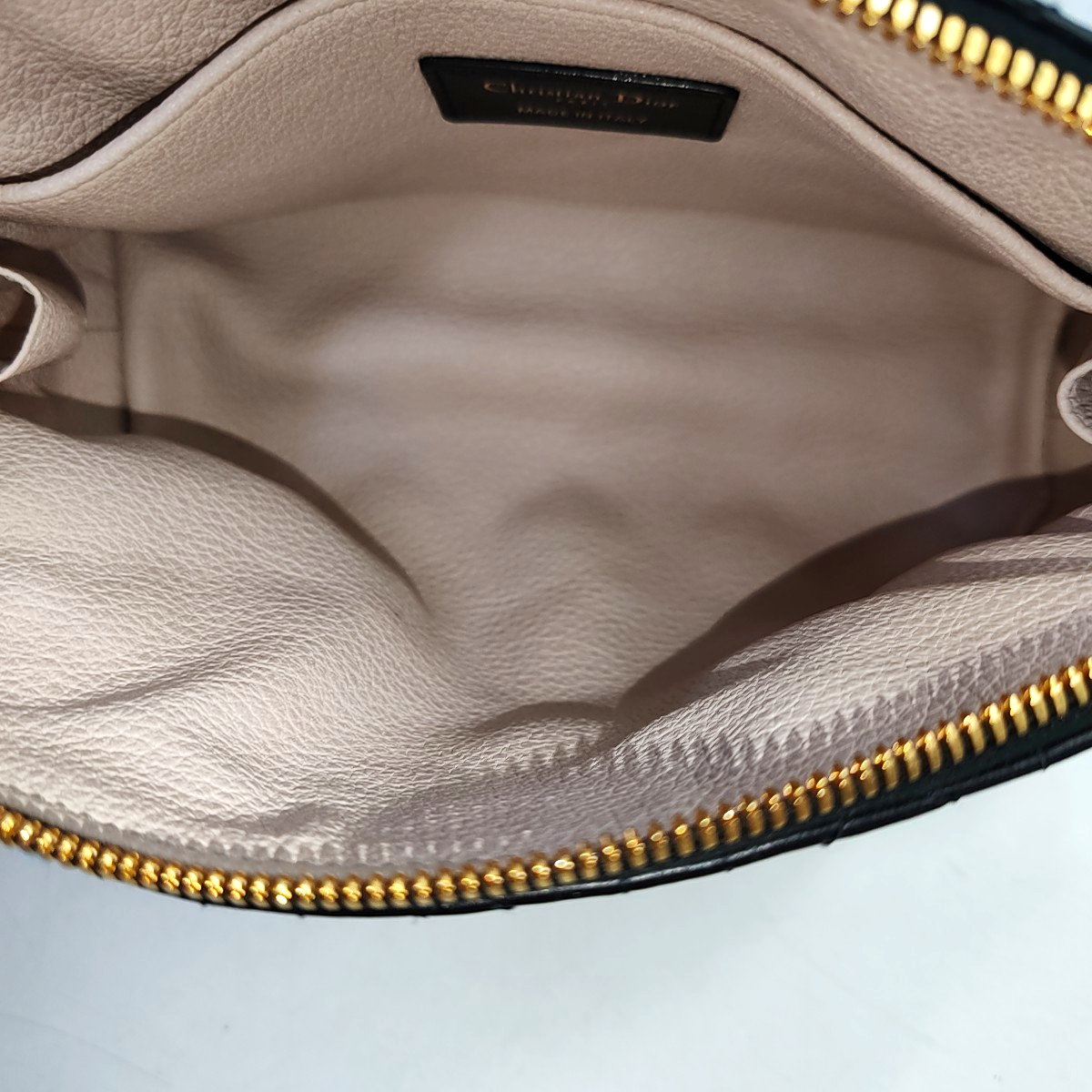 Authenticated pre-owned  Dior Caro Lambskin Black - Clutch at Looply