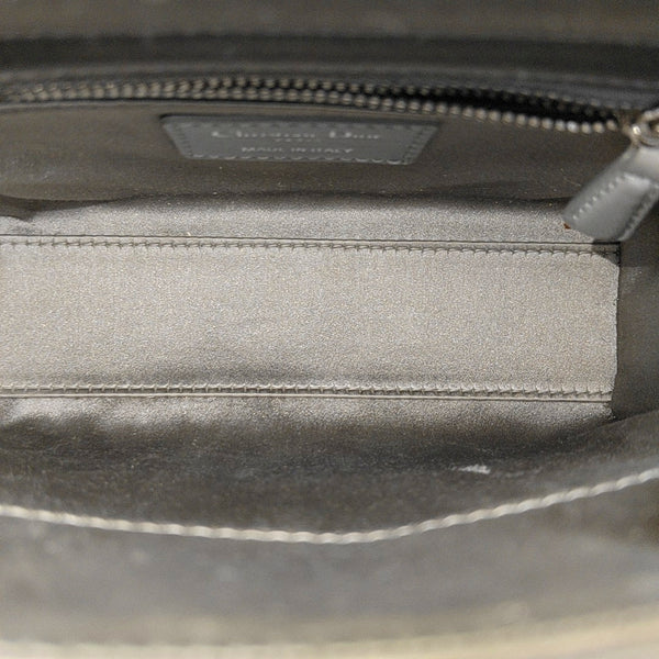 Authenticated pre-owned  Lady Dior Mini Silk Satin Gray - Shoulder Bag at Looply