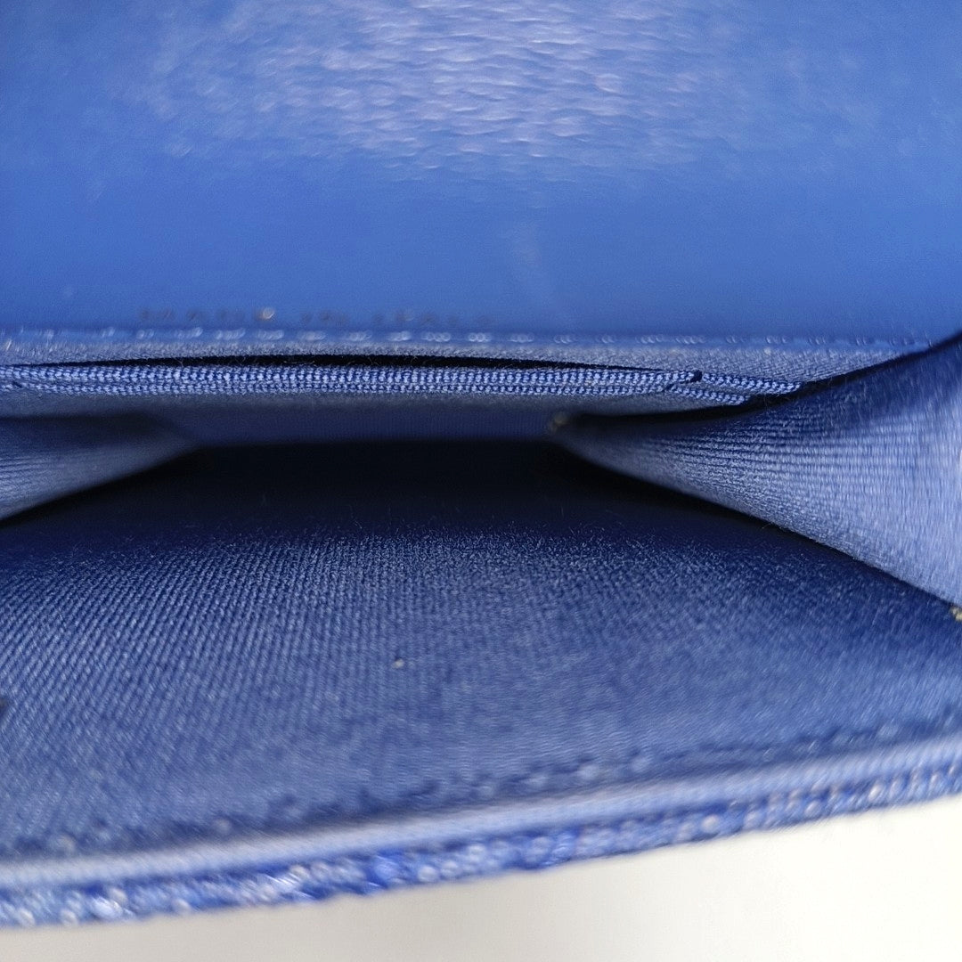 CHAIN INFINITY TOP HANDLE Quilted Denim Blue