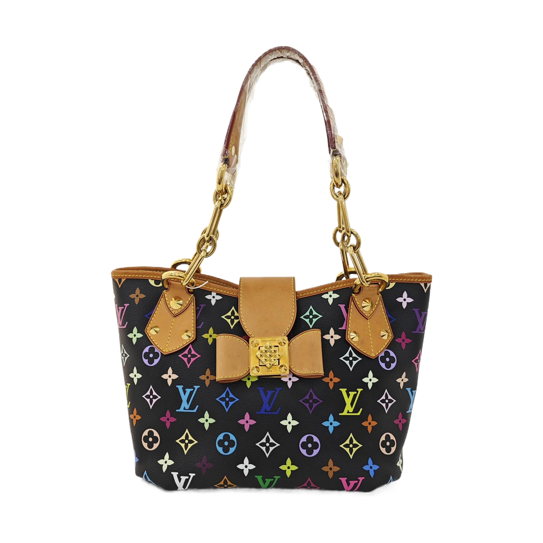 Authenticated pre-owned  LV × TM Annie Medium Monogram Coated Canvas Black - Shoulder Bag at Looply