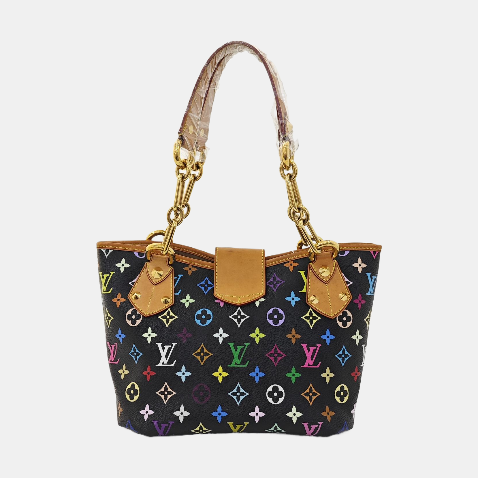 Authenticated pre-owned  LV × TM Annie Medium Monogram Coated Canvas Black - Shoulder Bag at Looply