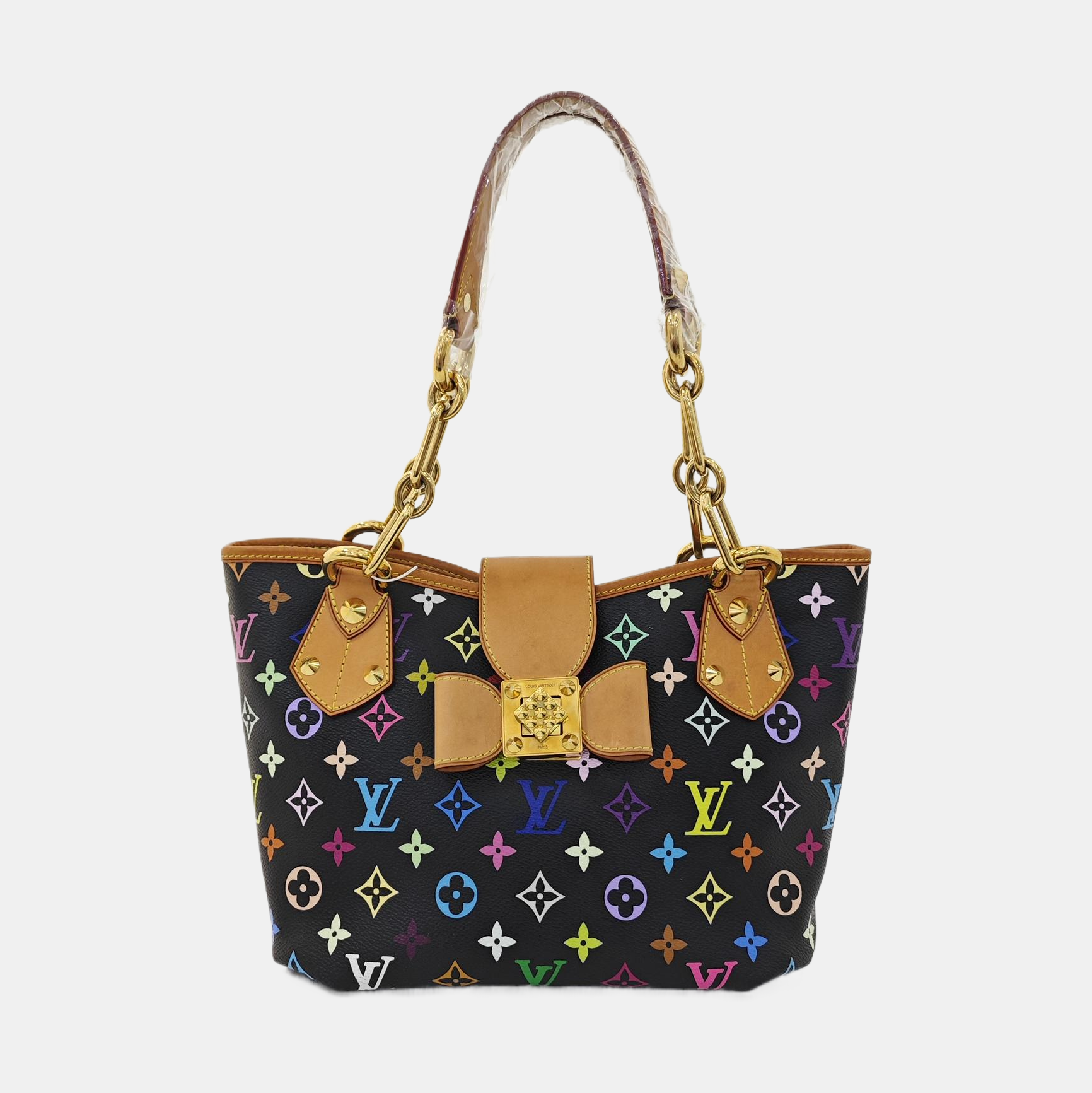 Authenticated pre-owned  LV × TM Annie Medium Monogram Coated Canvas Black - Shoulder Bag at Looply