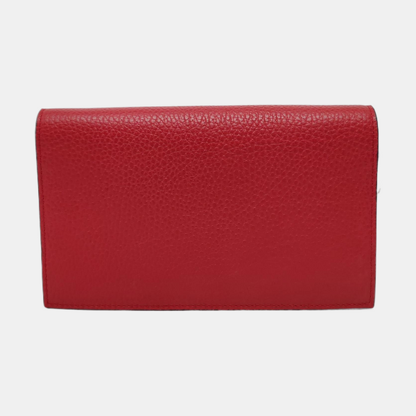 Authenticated pre-owned  GG Marmont Calfskin Red - Crossbody Bag at Looply