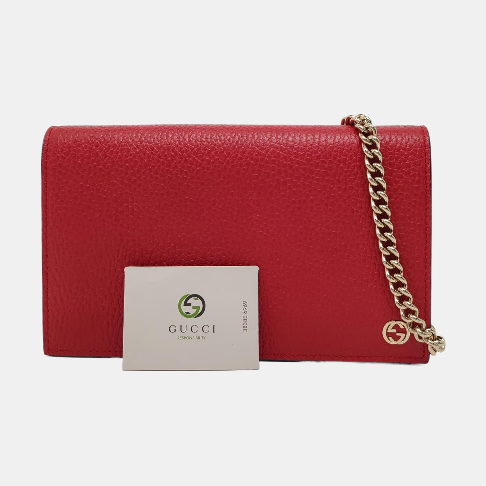 Authenticated pre-owned  GG Marmont Calfskin Red - Crossbody Bag at Looply
