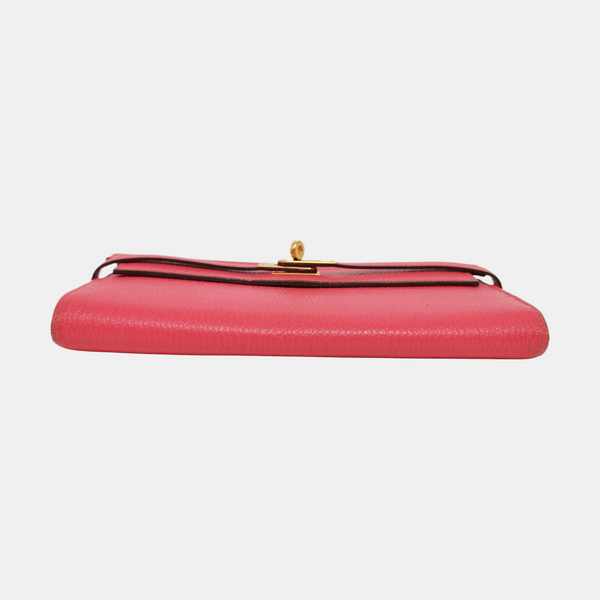 Authenticated pre-owned  Kelly Chèvre Mysore Pink Wallet - Wallet at Looply