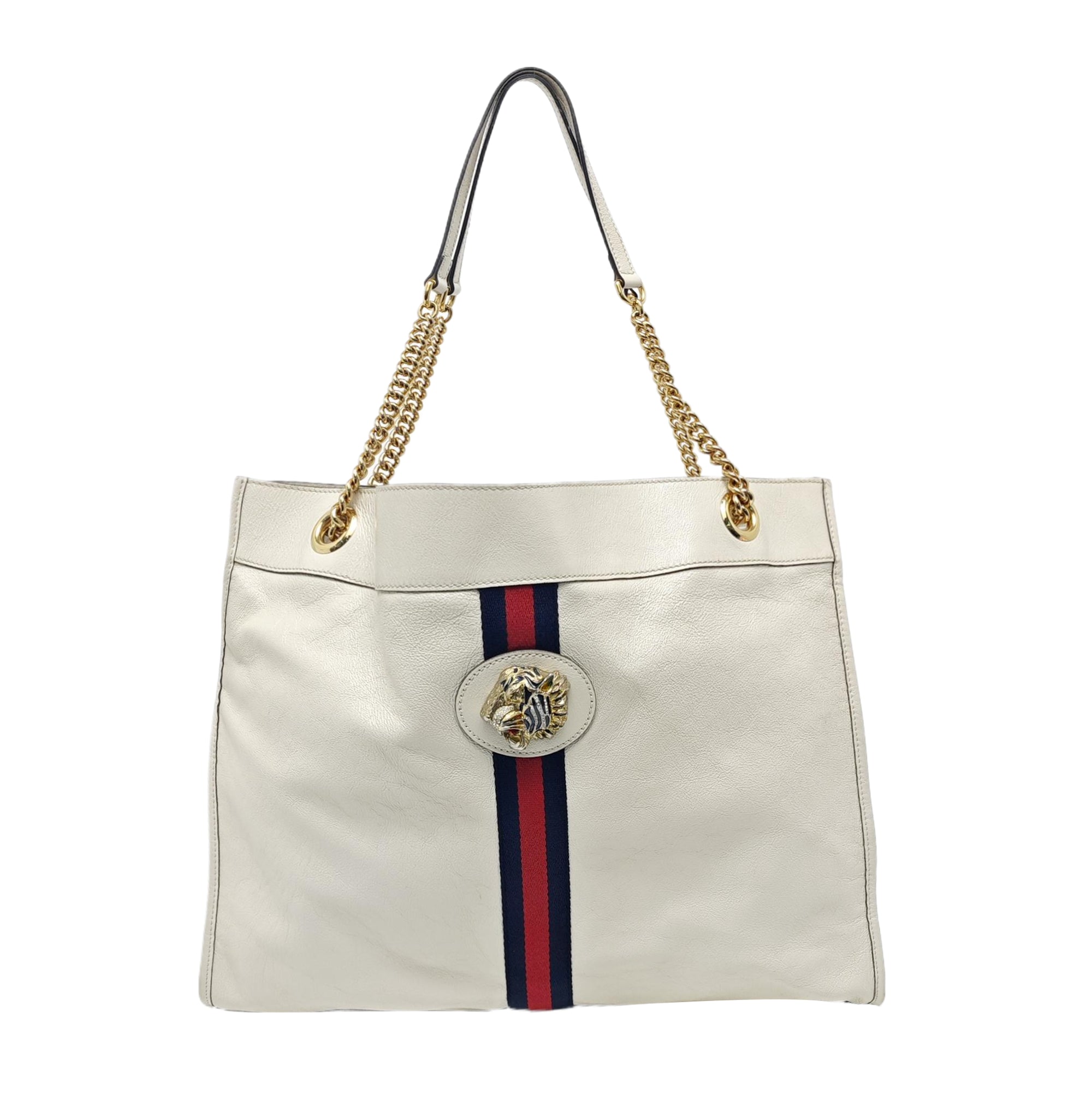 Authenticated pre-owned  Rajah Calfskin White - Shoulder Bag at Looply