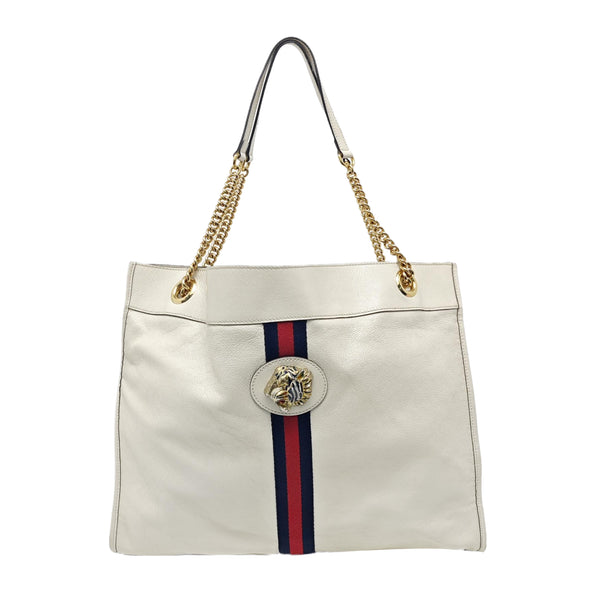 Authenticated pre-owned  Rajah Calfskin White - Shoulder Bag at Looply