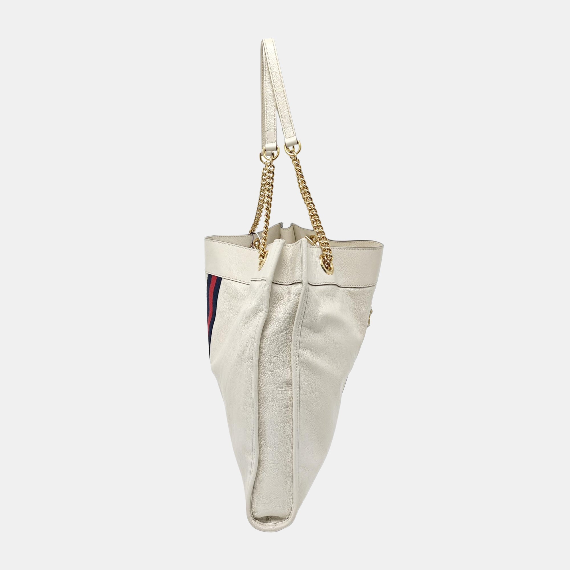 Authenticated pre-owned  Rajah Calfskin White - Shoulder Bag at Looply