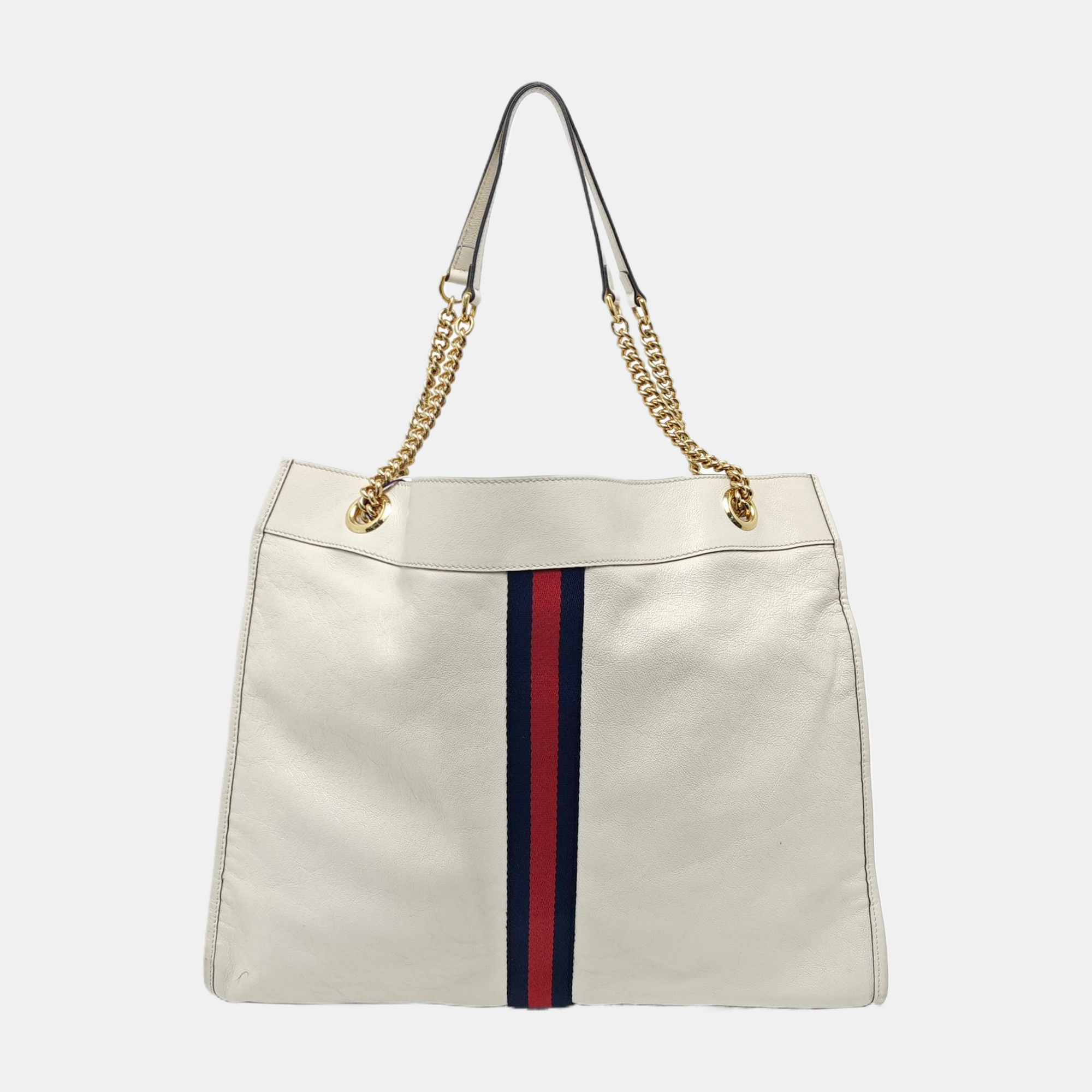 Authenticated pre-owned  Rajah Calfskin White - Shoulder Bag at Looply