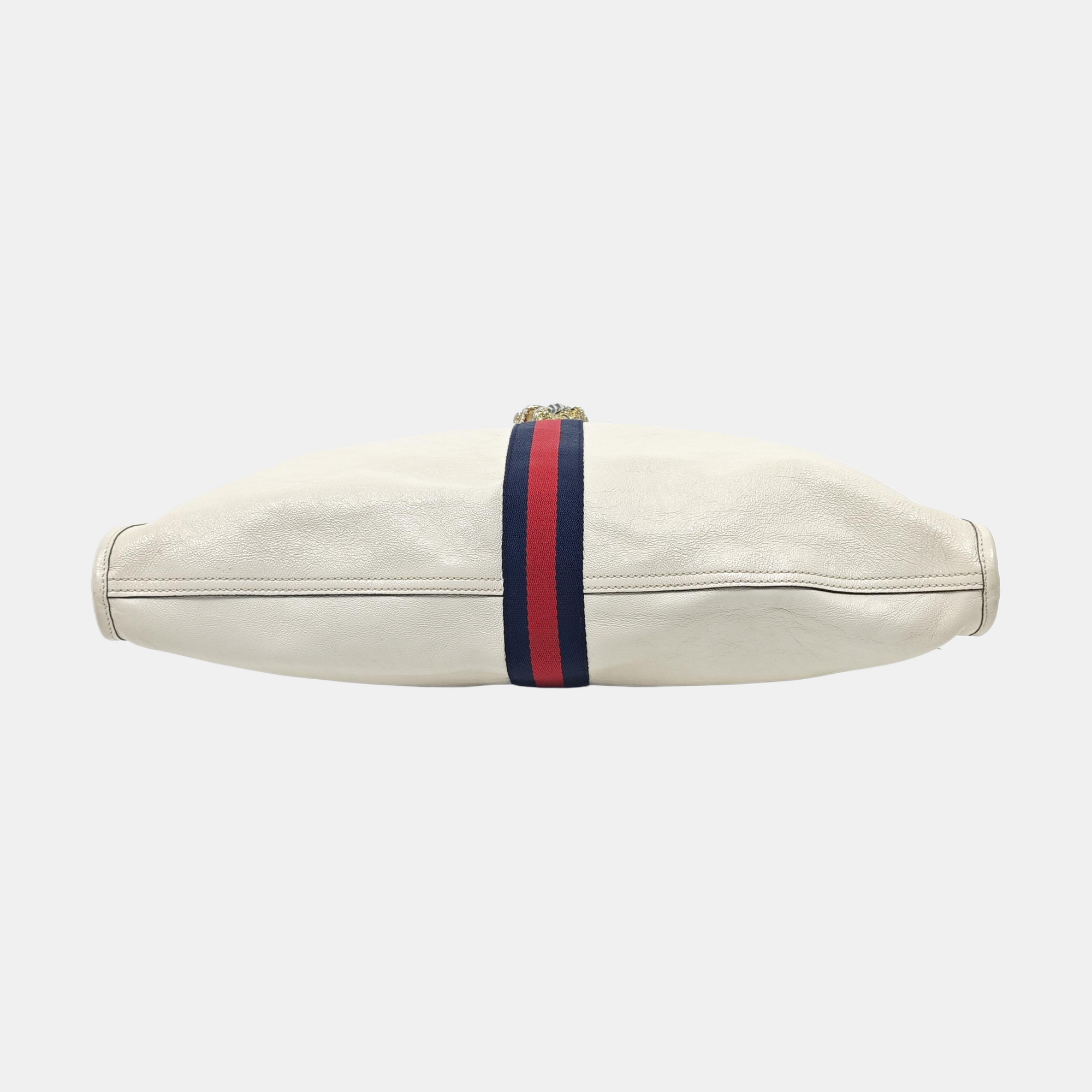 Authenticated pre-owned  Rajah Calfskin White - Shoulder Bag at Looply