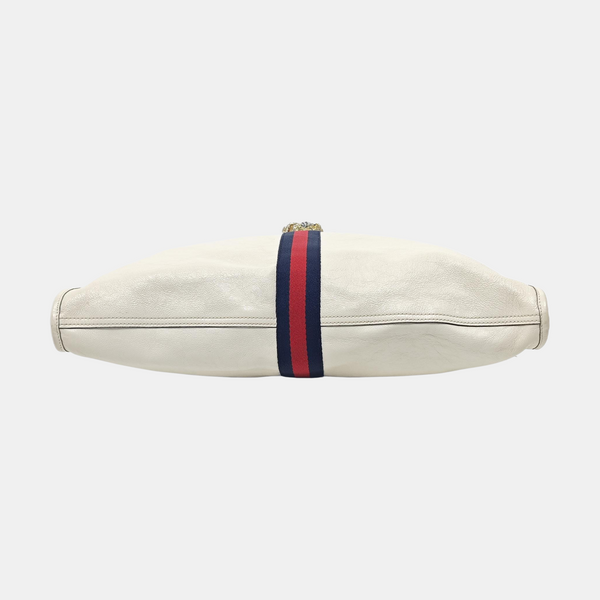 Authenticated pre-owned  Rajah Calfskin White - Shoulder Bag at Looply